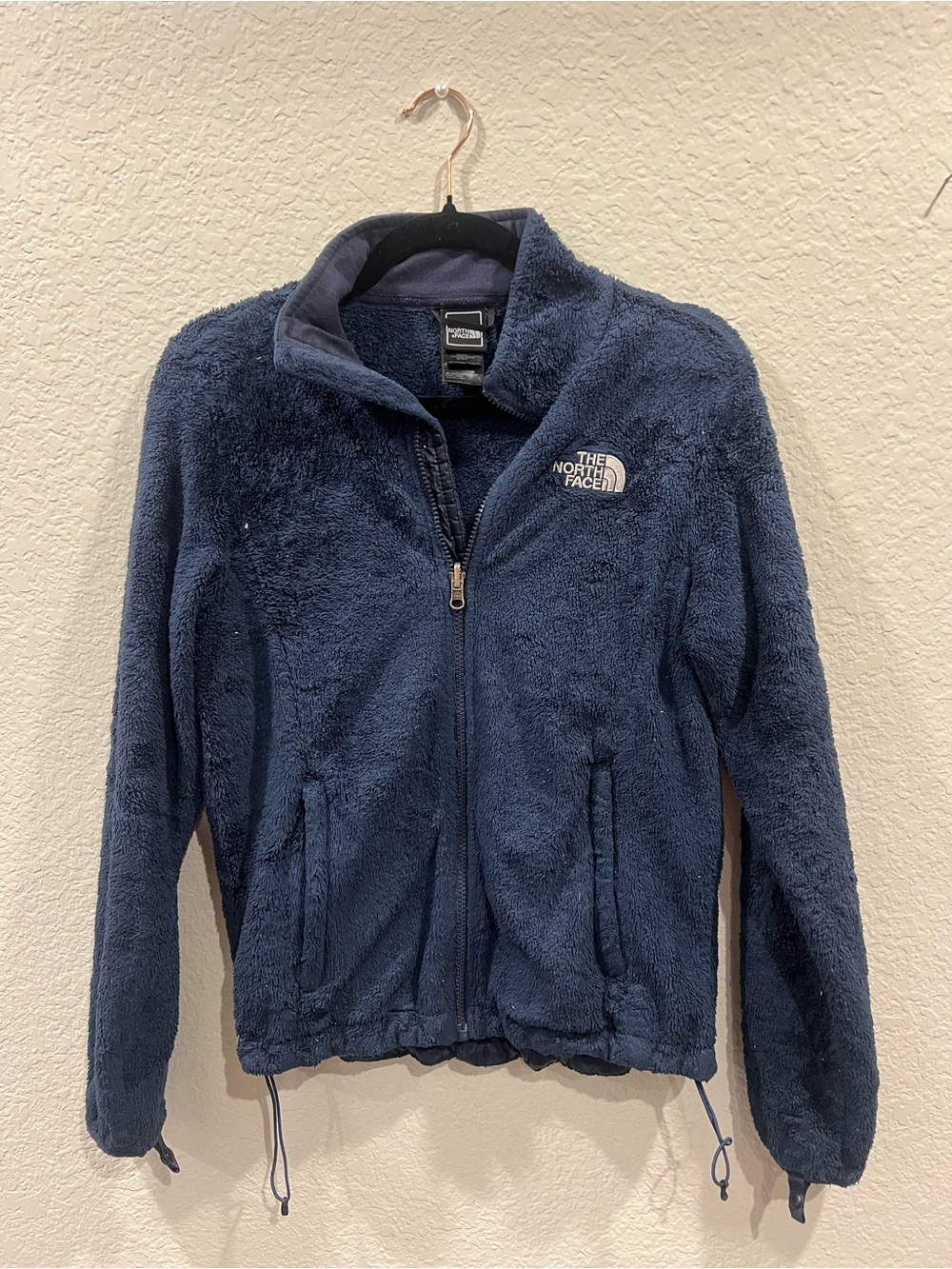The North Face Navy Plush Full-Zip Fleece Jacket